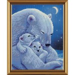 Наборы для вышивания мулине НОВА СЛОБОДА арт.СВ 4019 Медведица с малышами