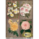 Декупажная карта Vintage Design арт.S-129 Ботаническая коллекция формат А4