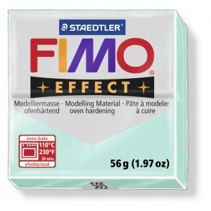 FIMO Effect Pastel Mint полимерная глина, запекаемая в печке, уп. 56 гр. цвет: мята 8020-505