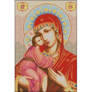 Канва с рисунком НОВА СЛОБОДА арт.МАХ.002 А3 Богородица Феодоровская