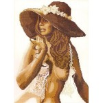 Набор для вышивания арт.ЧИ-68-03 Девушка в шляпе 28x39 см