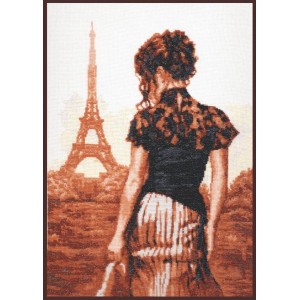 Набор для вышивания Палитра арт.11.002 Прогулка по Парижу 26*36 см