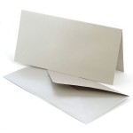 Набор заготовок для открыток арт.SCB 2120196, 5 шт 105х210 мм (с конвертами) металлик серебро