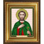Рисунок на ткани арт. VIA4078 Святой мученик Анатолий 20,5х25 см
