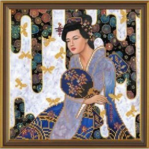 Рисунок на ткани бисер НОВА СЛОБОДА арт.МАХ.БИС 3025 Красавица из Киото