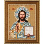 Рисунок на ткани бисер НОВА СЛОБОДА арт.МАХ.БИС-А3-1207 Господь Иисус Христос 26x34 см