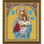Рисунок на ткани бисер НОВА СЛОБОДА арт.МАХ.БИС-А4-9006 Богородица 19x22 см
