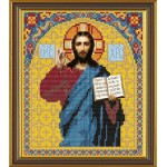 Рисунок на ткани бисер НОВА СЛОБОДА арт.МАХ.БИС-А4-9023 Иисус Христос 19x22 см