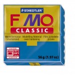 FIMO Classic Blue полимерная глина, запекаемая в печке, уп. 56 гр. цвет: синий арт.8000-37