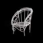 Кресло мини арт. SCB27033 5х5х7см для отдыха белое