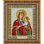 Набор для вышивания бисером Паутинка арт.Б1043 Пр.Богородица Черниговская 28х22 см