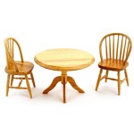 Набор мебели арт.AM0102025 обеденный стол и 2 стула дуб