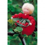WIT.A11700 Набор для изготовления вальдорфской куклы DE WITTE ENGEL Красная смородина h=10см