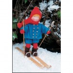 WIT.A15500 Набор для изготовления вальдорфской куклы DE WITTE ENGEL Маленький лыжник h=19см